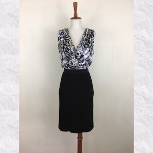 Rachel Roy Collection Silk Animal Print‎ Sleeveless Sheath Dress